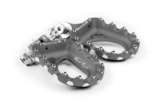 S3 HARDROCK ALUMINIUM TRIALS FOOTRESTS – TITANIUM