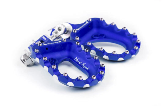 S3 HARDROCK ALUMINIUM TRIALS FOOTRESTS – BLUE