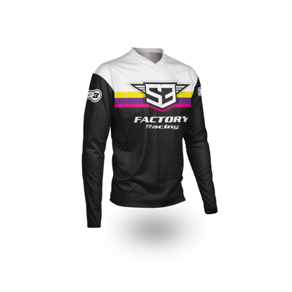 NEW 2025 RACING COLLECTION – TRIALS & ENDURO SHIRTS – BLACK / PINK