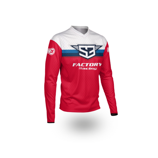 NEW 2025 RACING COLLECTION – TRIALS & ENDURO SHIRTS – RED