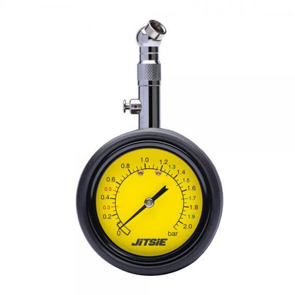 Analog Tyre Pressure Meter with Valve 0-1 BAR
