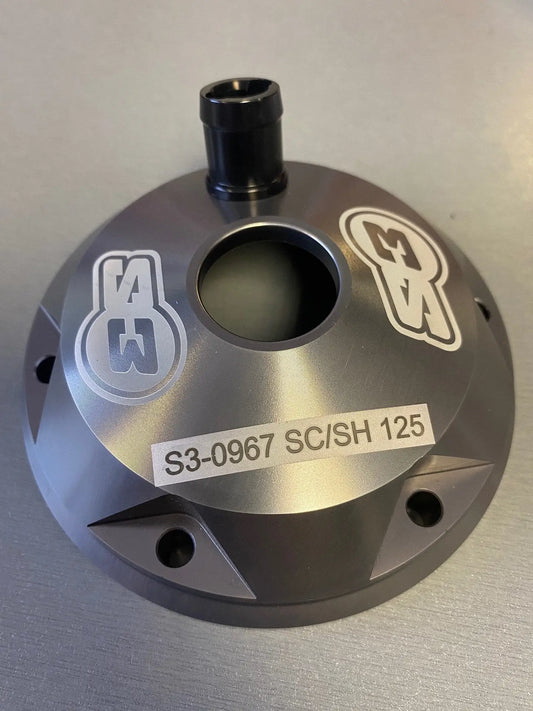 S3 ‘STARS’ Cylinder head OUTER for SHERCO 125cc Titanium Colour