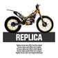 Front/Rear Mudguard Sticker Replica TRS Gold 2020