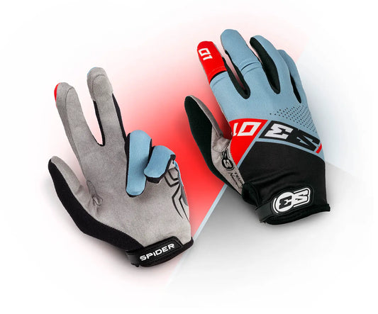 SPIDER GLOVES S3-01 RED/GREY