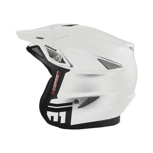 CT01 Race Moto Helmet Classic White