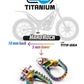 S3 TITANIUM TRIAL ‘HARDROCK’ FOOTPEGS – 10mm BACK + 5mm LOW (FLAT)