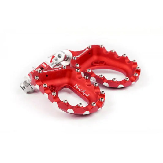 S3 HARDROCK ALUMINIUM TRIALS FOOTRESTS – RED